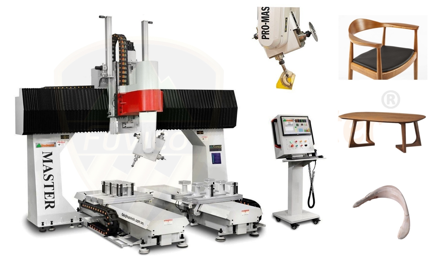MÁY GIA CÔNG CNC 5 TRỤC THAY DAO TỰ ĐỘNG PRO MASTER T4 (5 AXIS)
